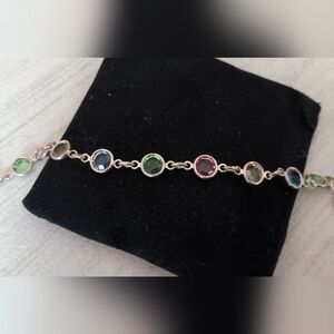 3/$15 Multicolor Stone and Silver -tone Fashion Bracelet